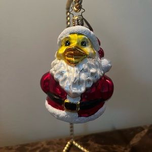Christopher Radko Santa Duck ornament 4”